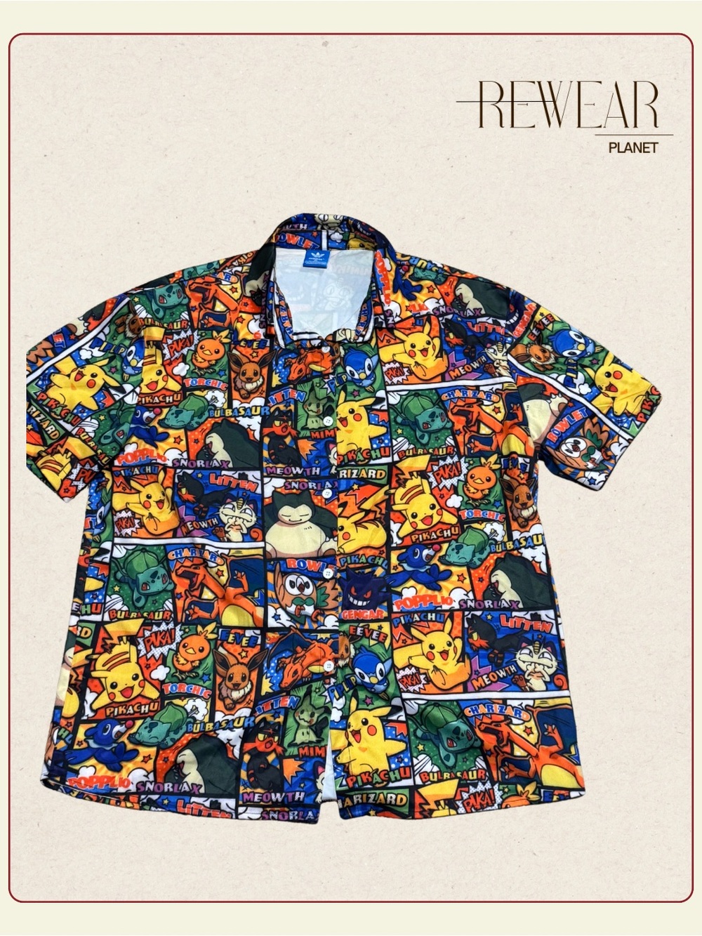 Rare Adidas Pokémon print shirts